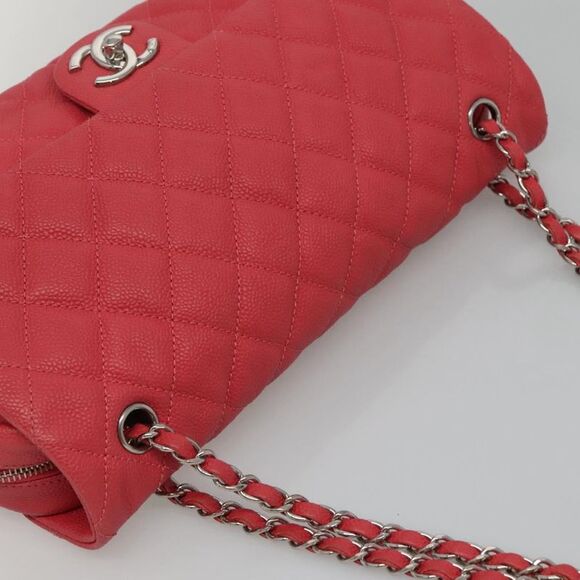 Chanel Easy Flap Bag Quilted Caviar Pink Leather Bag (Pre-Owned) - Picture 16 of 16